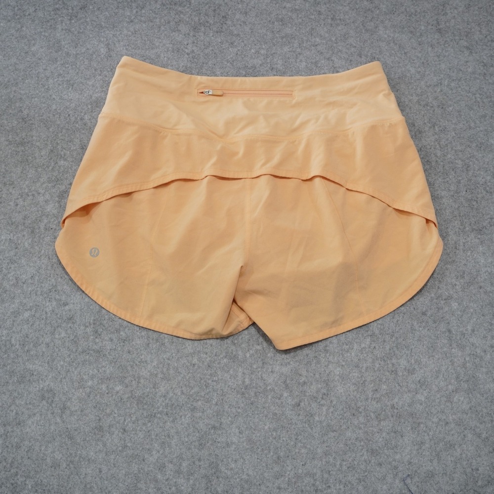 Lululemon Size 8 Speed Up Low-Rise Lined Shorts Peach Running Short Gorpcore - Picture 3 of 5